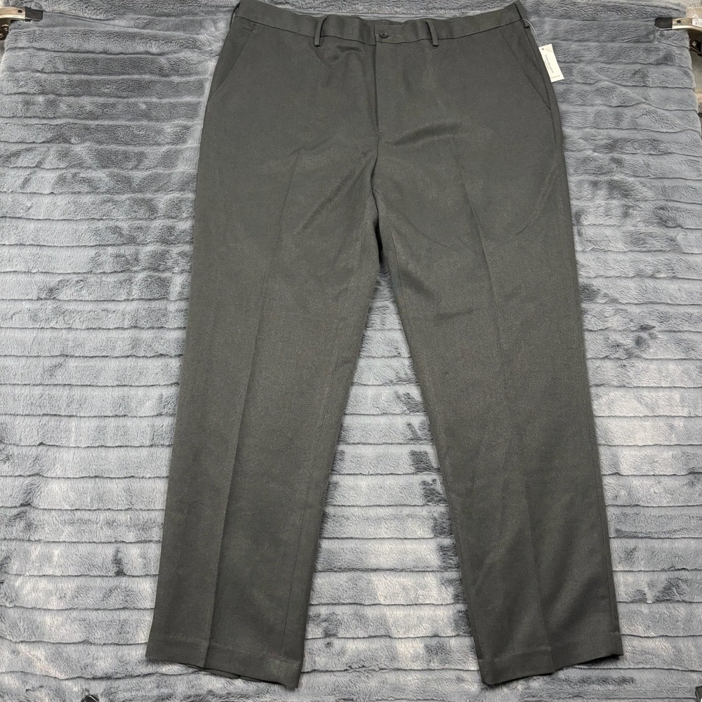 Van Heusen Traveler Mens Straight Fit Dress Pants Gray 42x32 V119751066